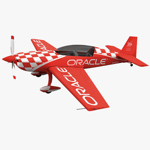 monoplane extra300l oracle rigged 3d model