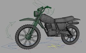 trial motorcycle 3d model