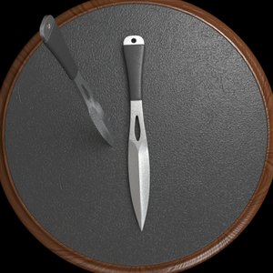3ds max throwing knife