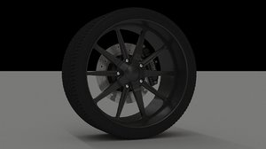 3d wheel tire