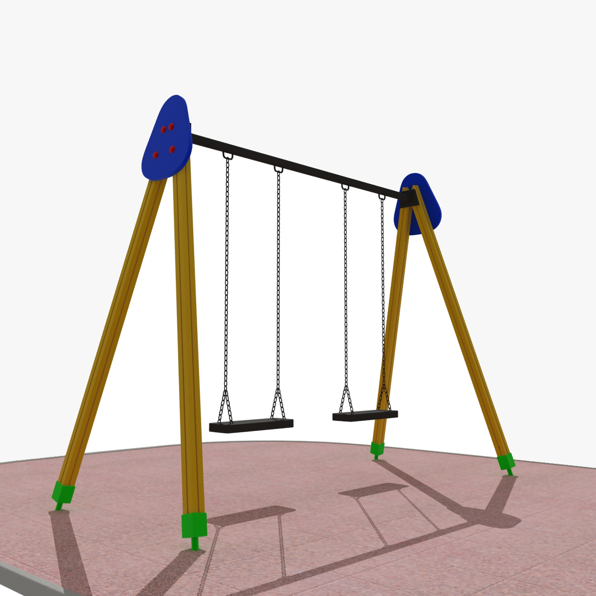 playground swing 3d model