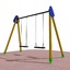 playground swing 3d model