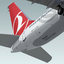 3ds boeing 737-800 plane turkish
