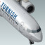 3ds boeing 737-800 plane turkish