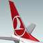 3ds boeing 737-800 plane turkish