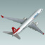 3ds boeing 737-800 plane turkish