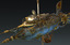 steampunk steam dieselpunk submarine 3d max