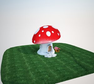 3ds mushroom house
