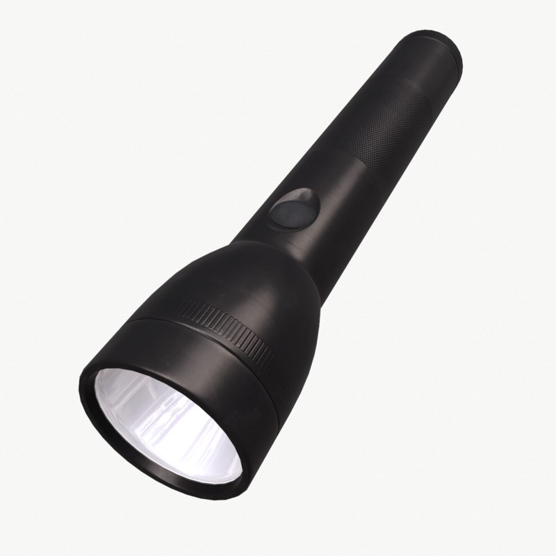 maglite flashlight 3d model