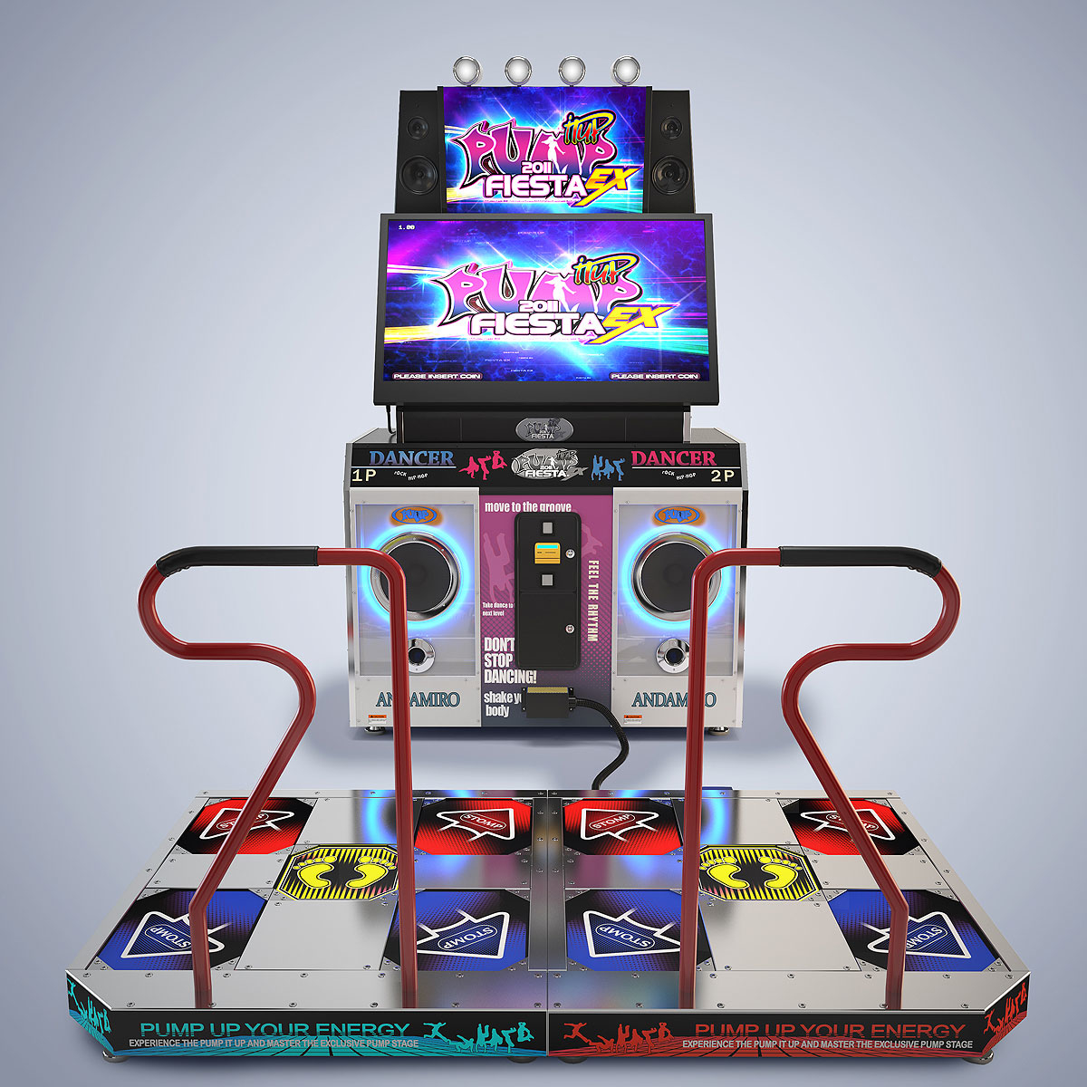 Pump It Up Fiesta Dance Machine Modelo 3D TurboSquid 812064