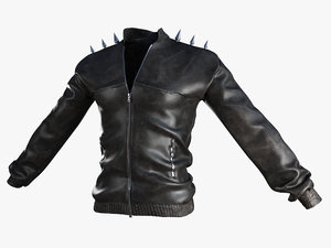 3d leather jacket model