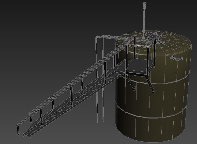 3d liquid tank model