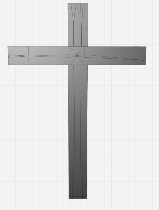 free wooden cross 3d model