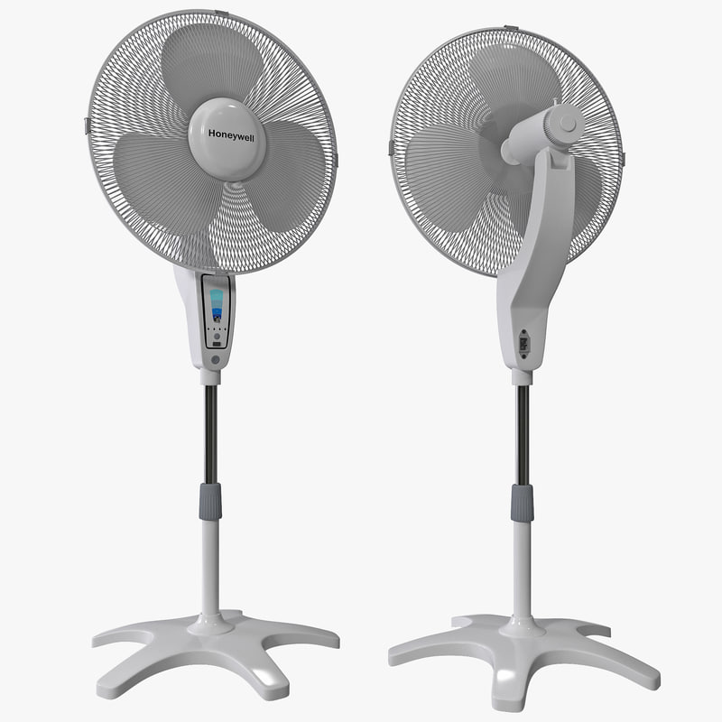 stand fan honeywell 3d model