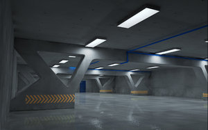 underground parking 3d 3ds