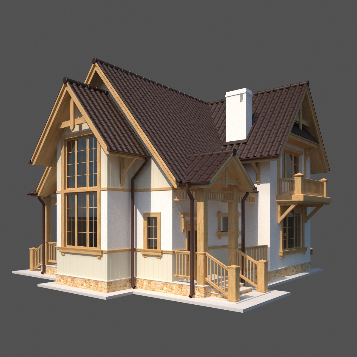 country-house-3d-model