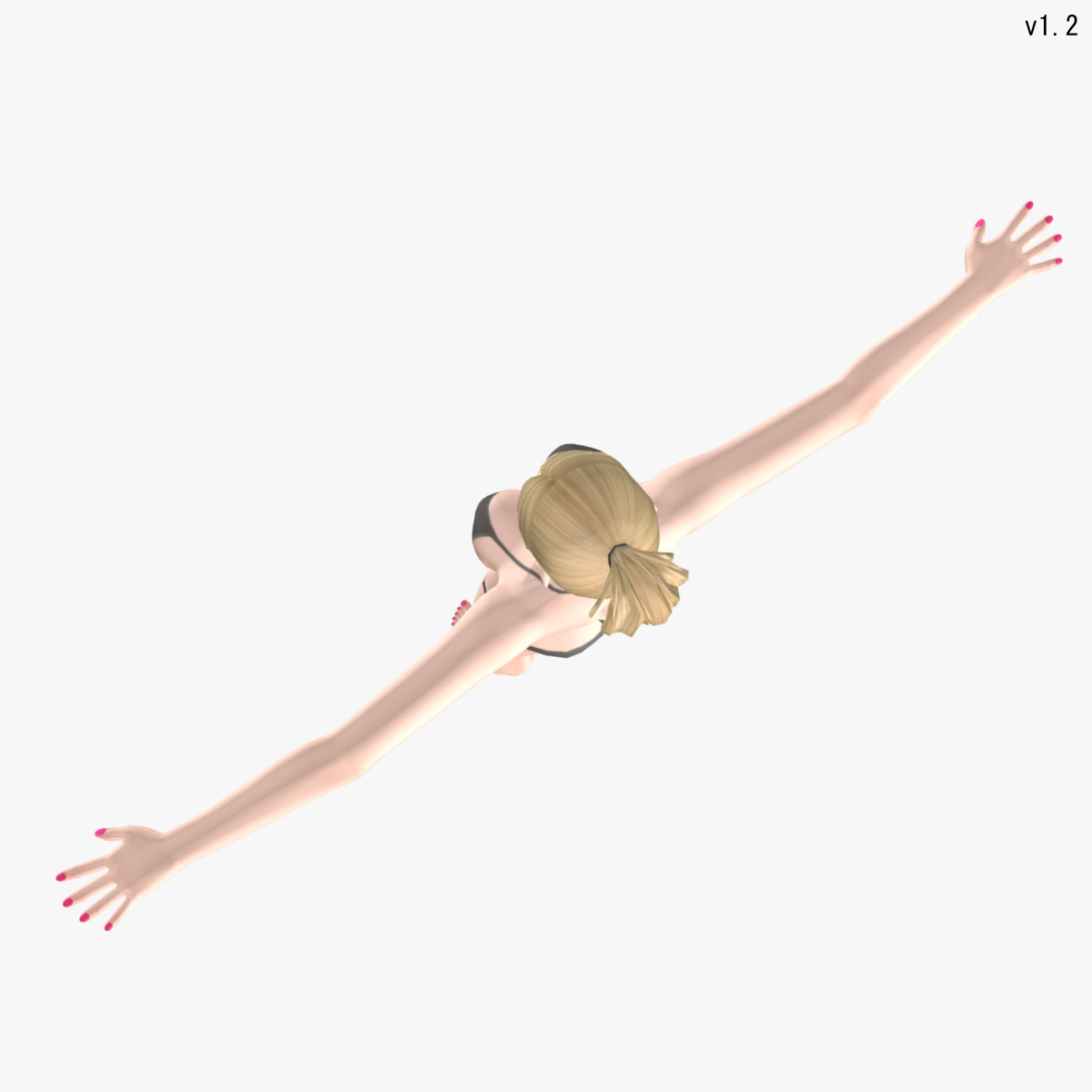 3ds bikini woman body