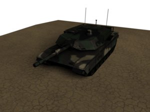3d m1 abrams battle tank