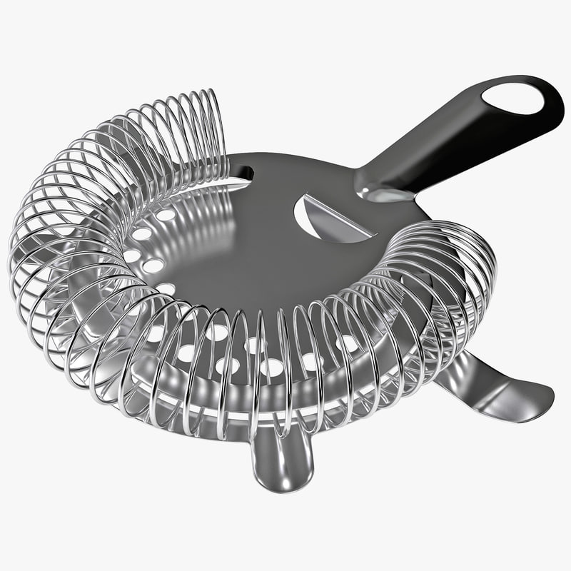 cocktail strainer 3d model