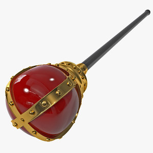 royal scepter 3d max