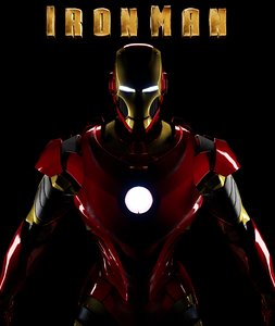 3d model iron man suit