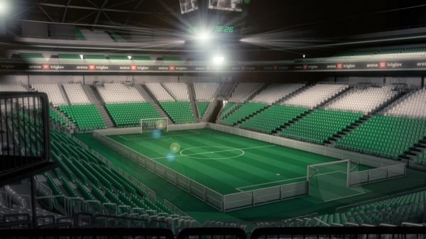 3d model soccer stadium arena