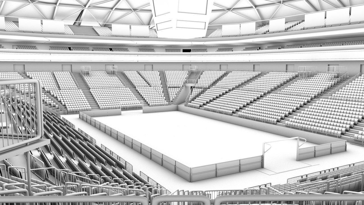 3d model soccer stadium arena