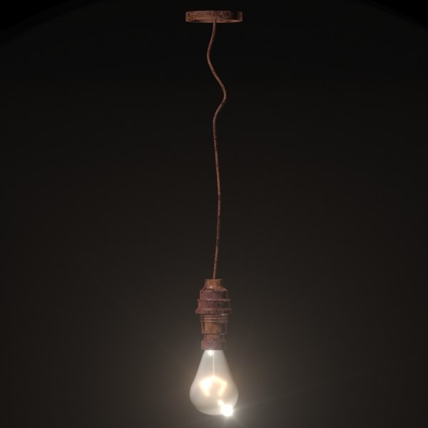 Realistic Hanging Ceiling Light Model