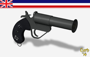 british flare gun pistol lwo