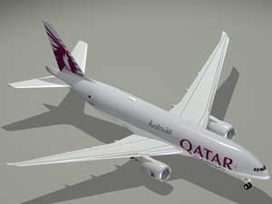 b qatar airways cargo 3d 3ds