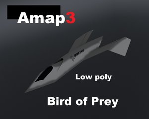 3d bird prey model