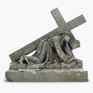 3d sculpture jesus 2 model