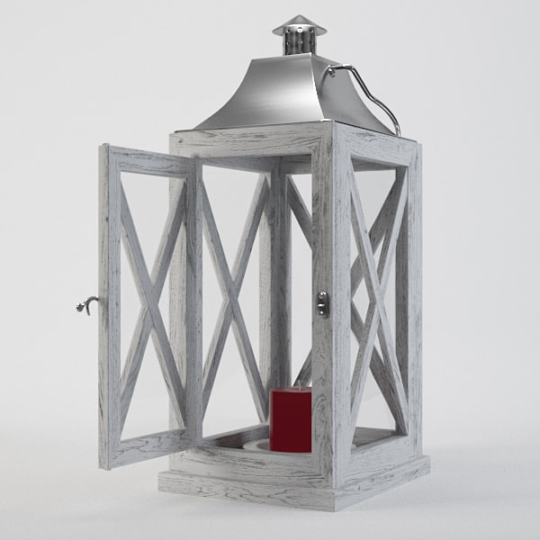 lantern door candle obj