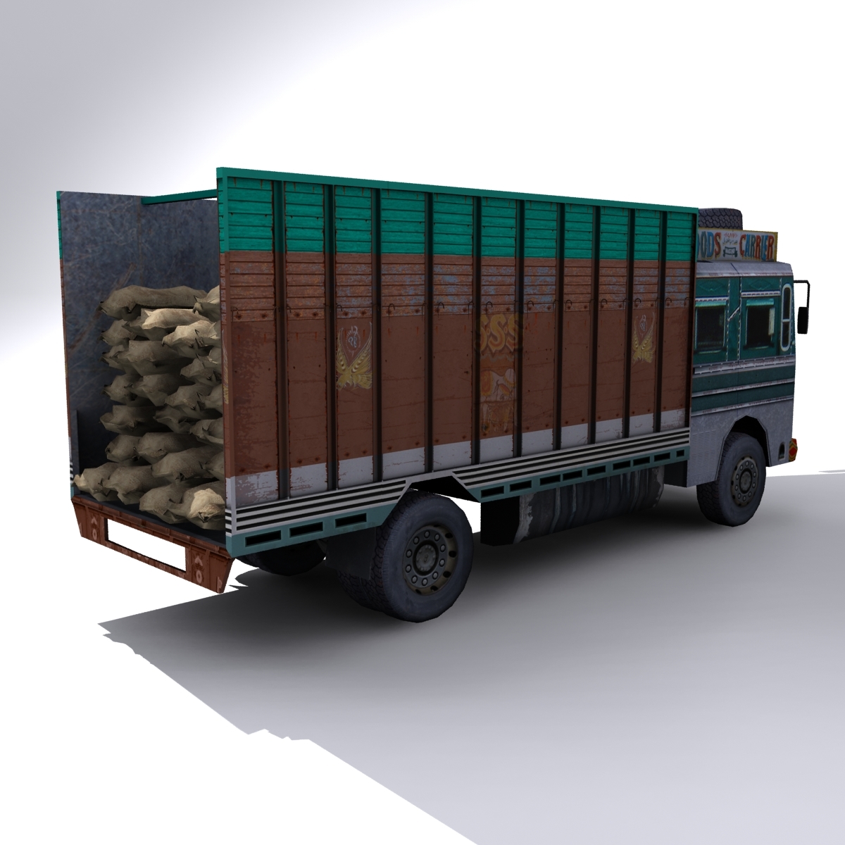 local indian truck 3d model
