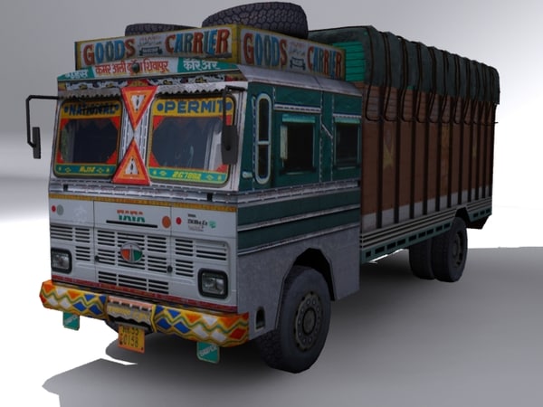 local indian truck 3d model