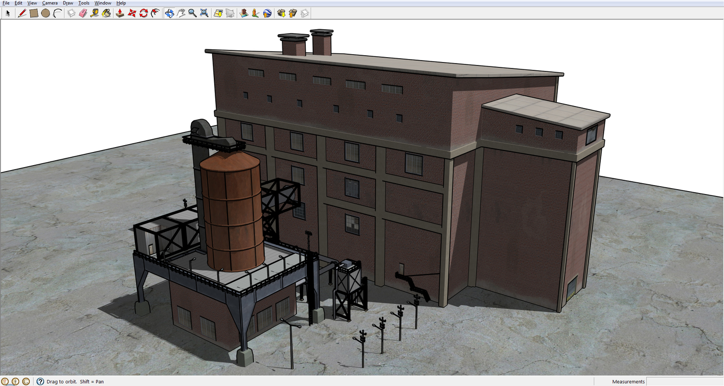 sketchup factory 3d model
