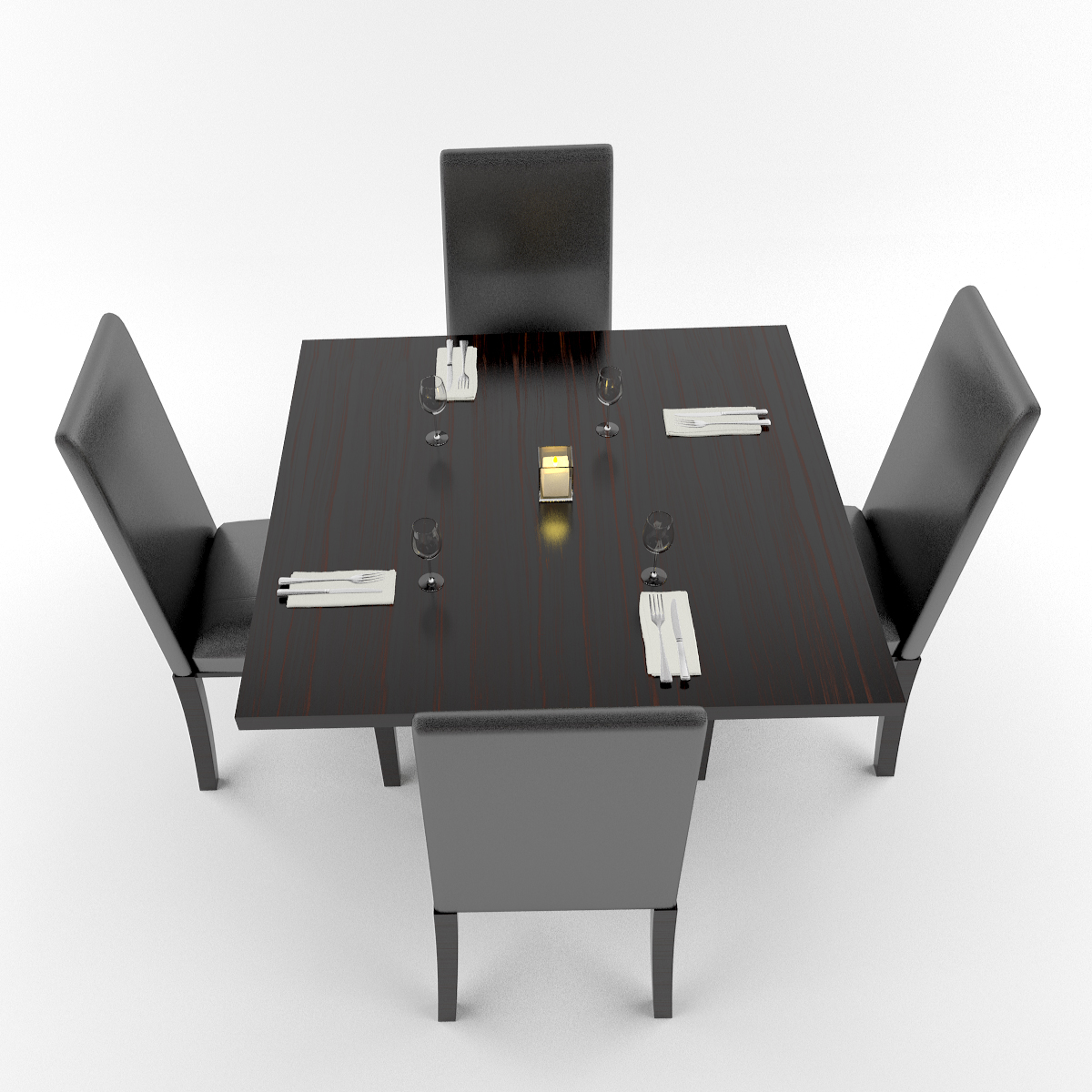 3d model restaurant table