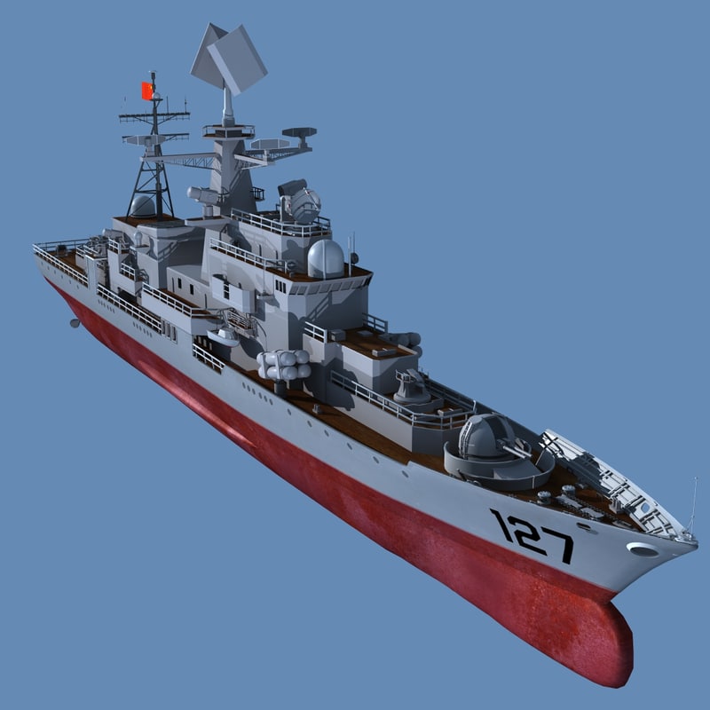 3d model chinese destroyer ship