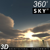 Sky 3D Sunset 019