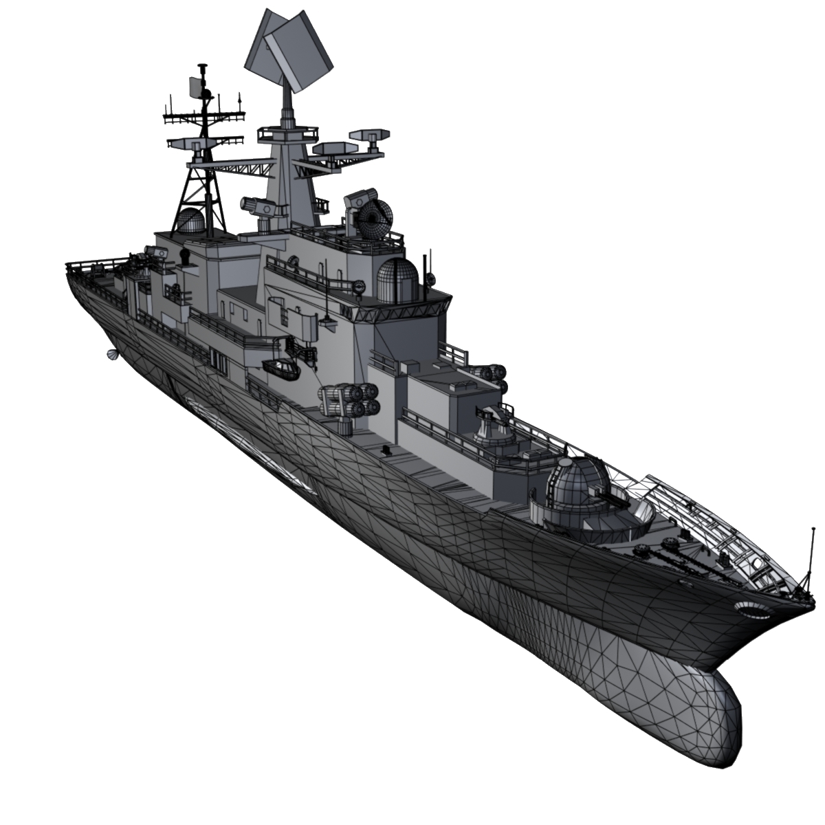 3d model chinese destroyer ship