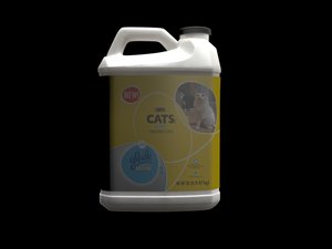 cat litter jug 3d model