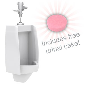 urinal flusher cake 3d model
