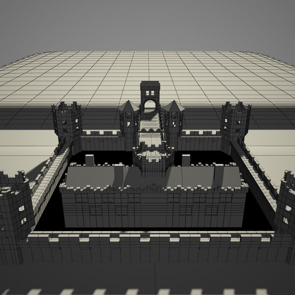 castle 3d obj