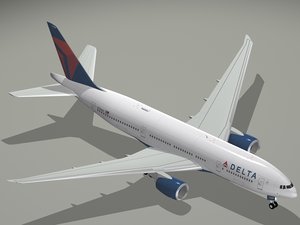 3d b 777-200 lr delta
