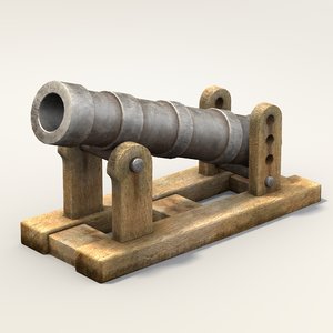 3d middle age bombard weapon