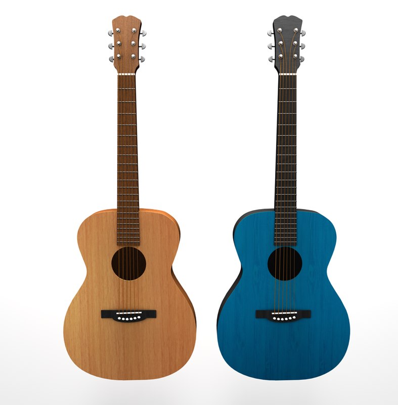 3d model acoustic guitars
