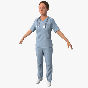 nurse version 2 3d model