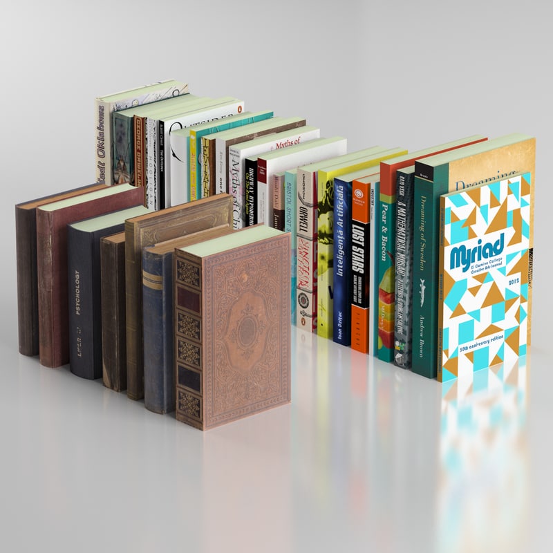 blender 3d book model