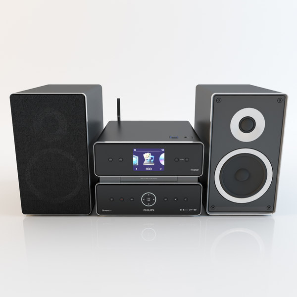 modèle 3D de Philips Mini chaîne hifi sans fil MCi500H12 TurboSquid 800819