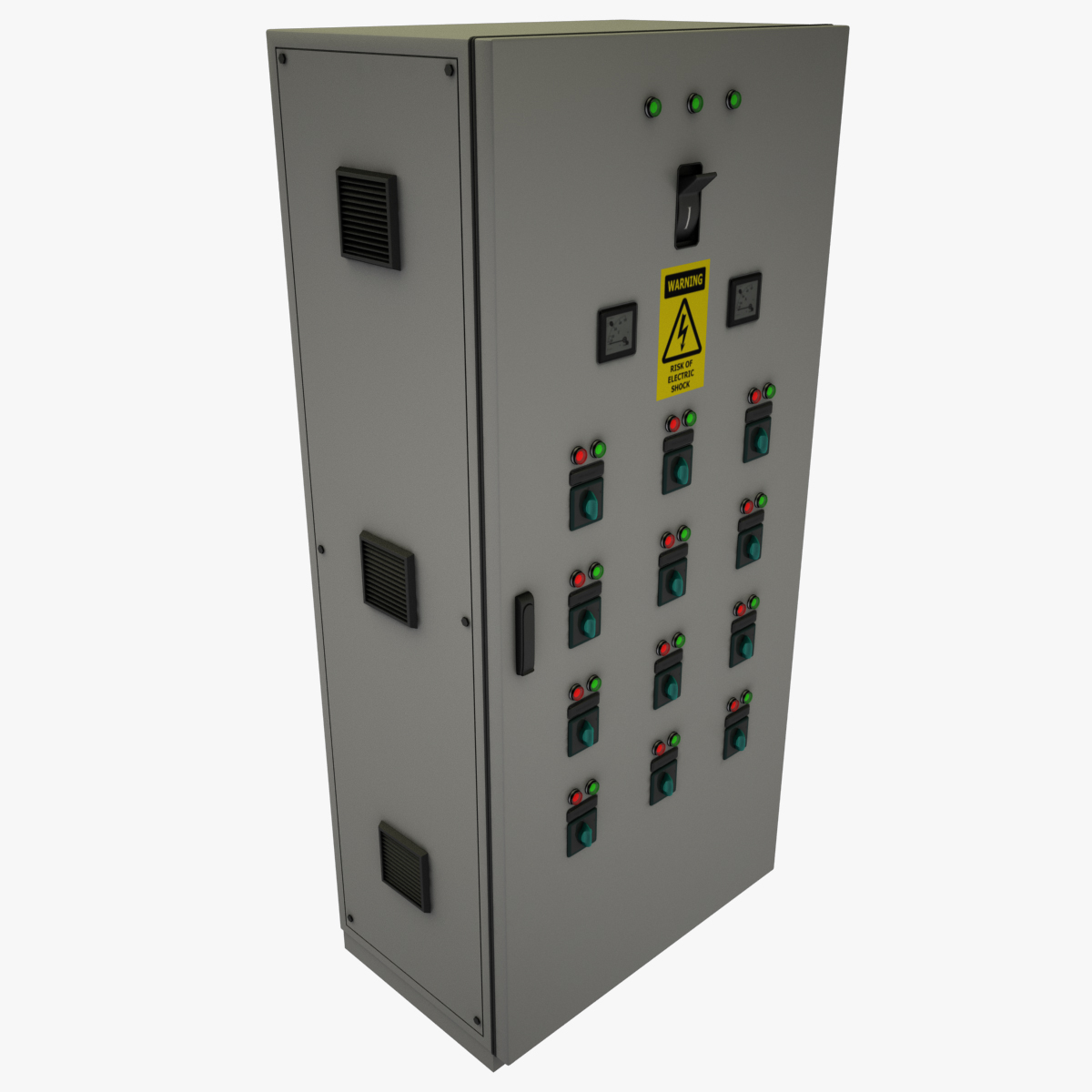 3d Electric Control Cabinet Model